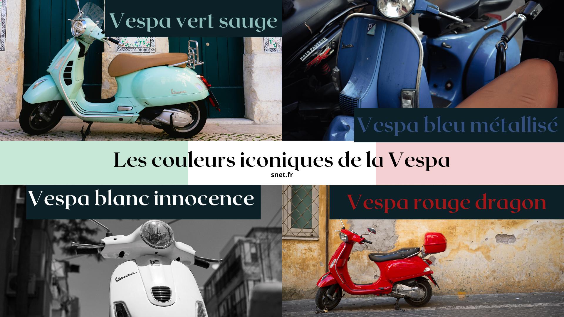 les couleurs iconique de la vespa